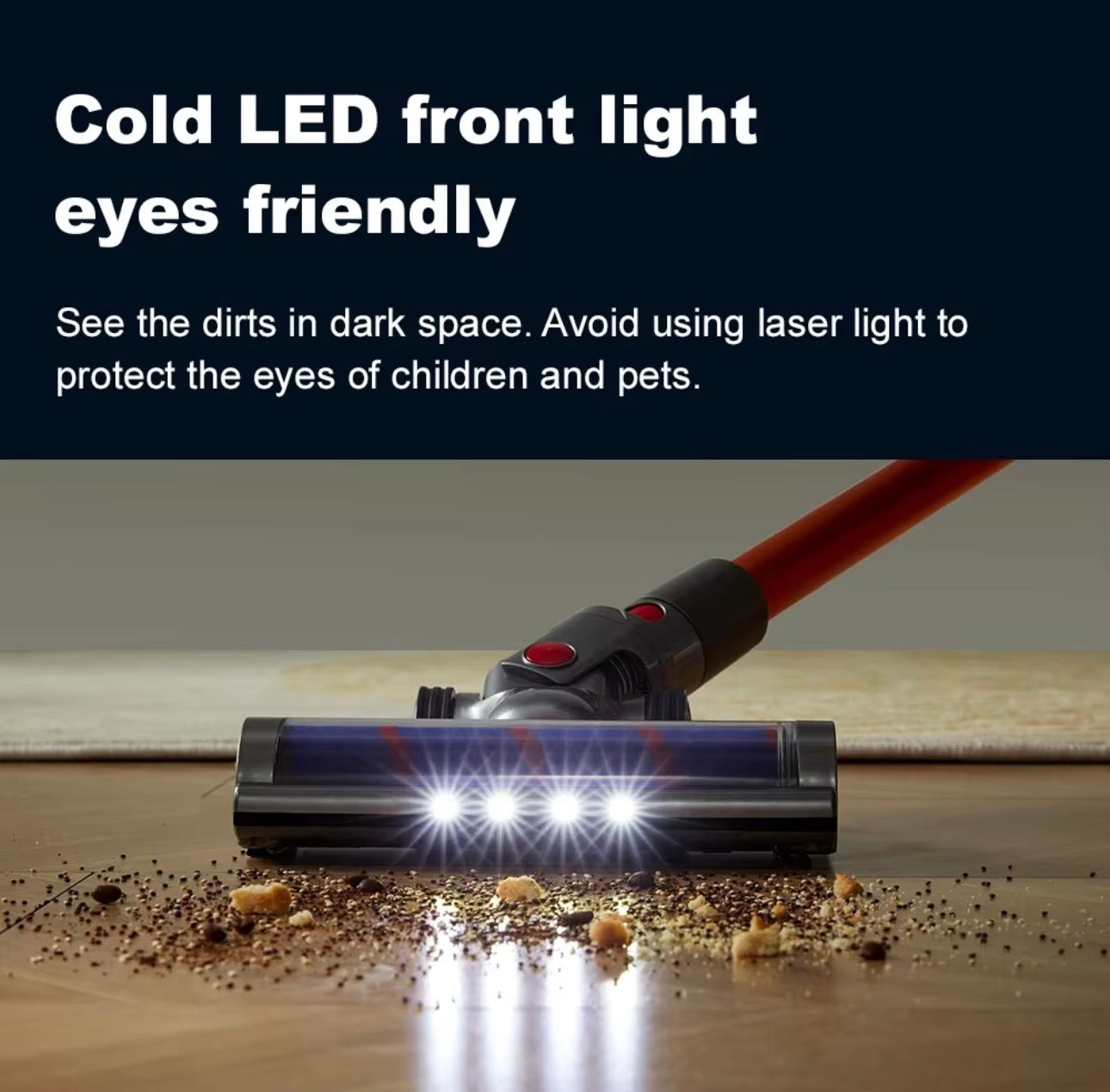 Cordless Handheld Vacuum Cleaner 27000PA Touch Screen,Smart Dust Sensor, Auto Speed Control for Home Bed Carpet Clean